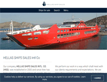 Tablet Screenshot of hellasshipsales.com